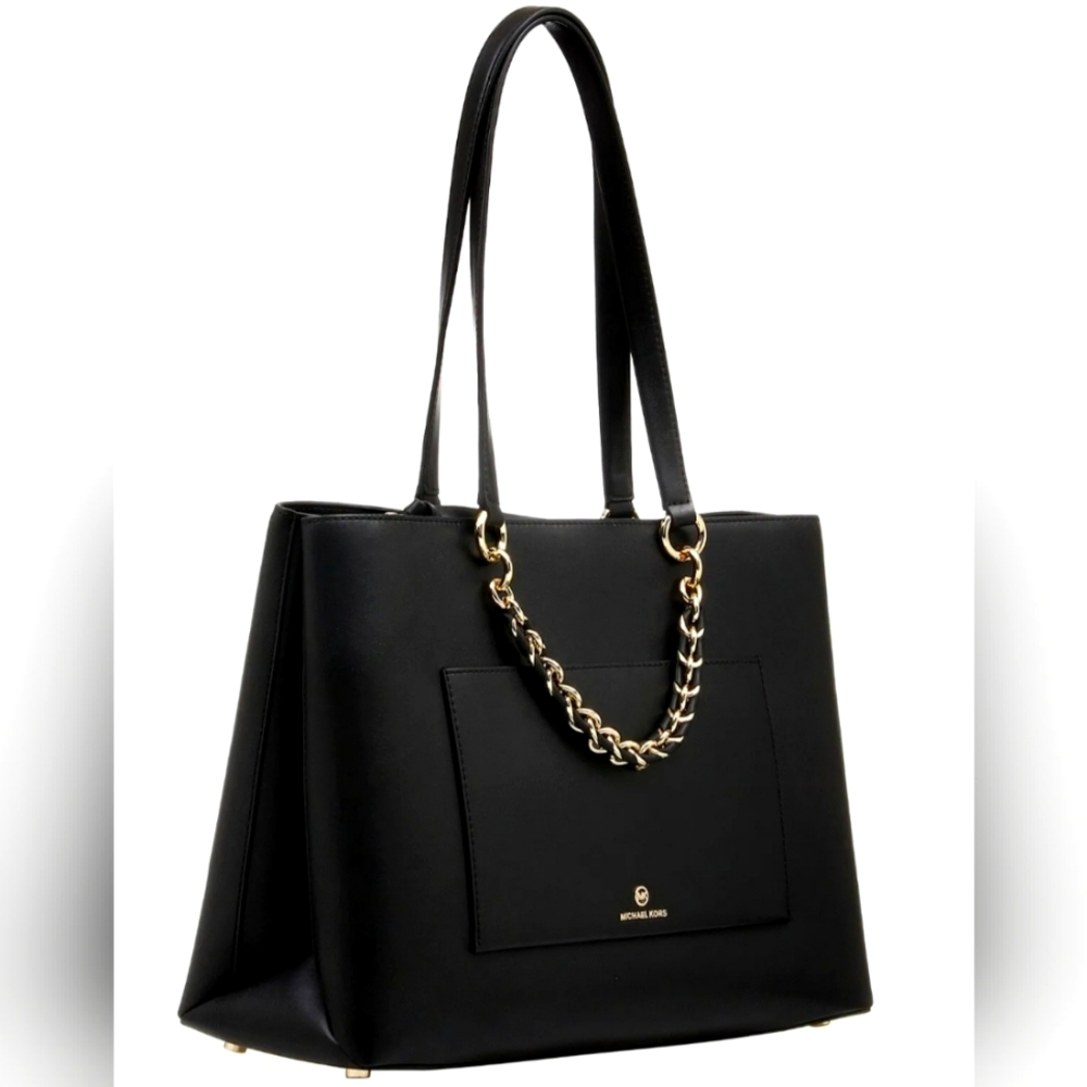Michael Kors Cece Tote Black Leather